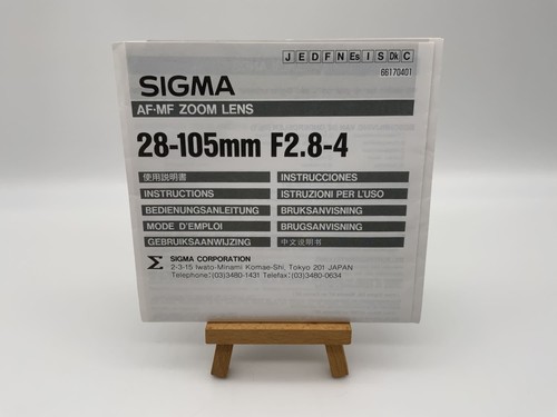 Sigma 105mm 4 - 28-105mm, mf